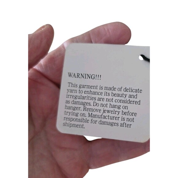 NWT II Sisters black cream gold yellow wrap front long cardigan sweater size S/M - Picture 7 of 16